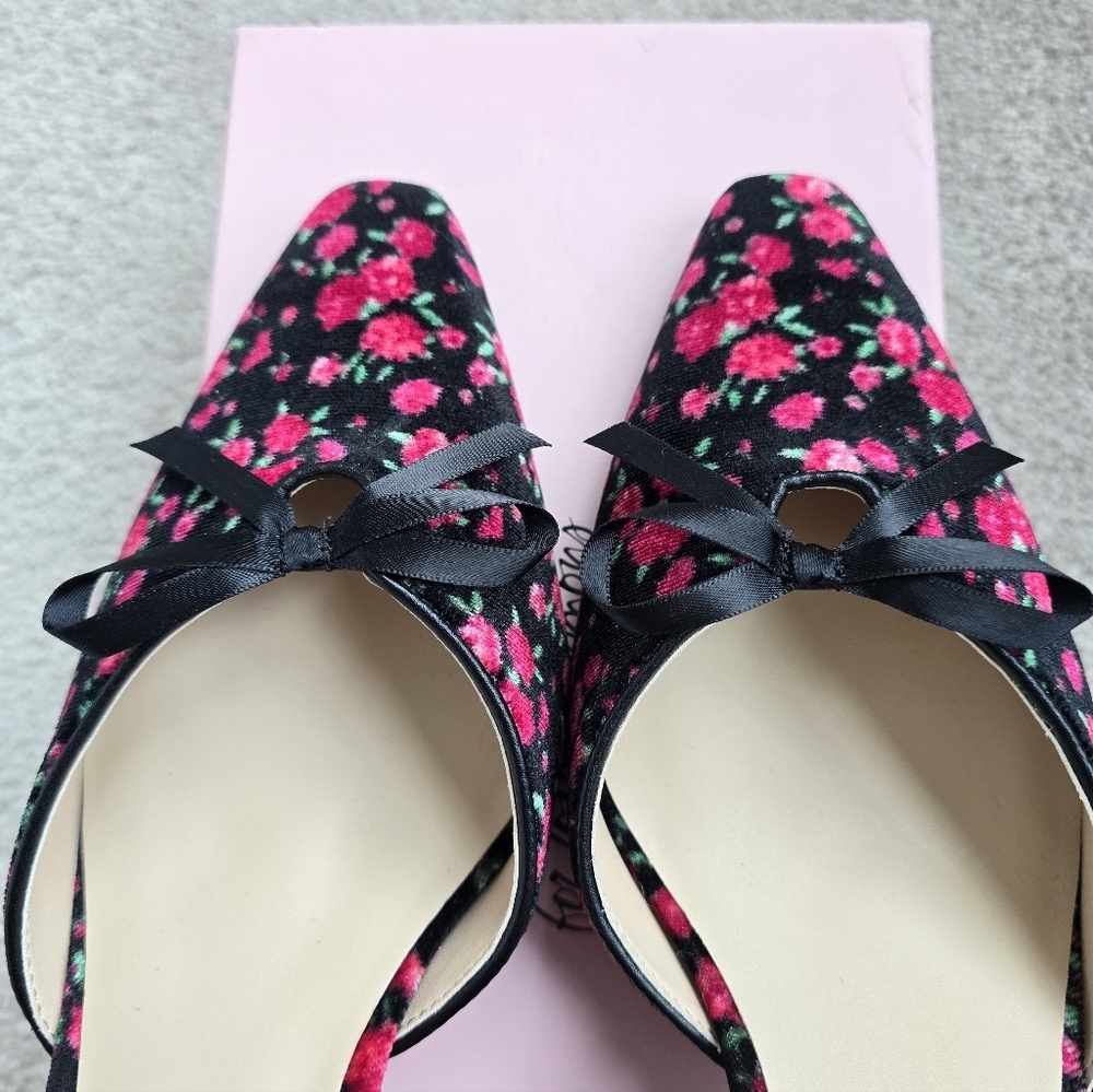 For Love & Lemons Lyana Heel 8.5 / 39 coquette pumps NWT - Picture 9 of 11